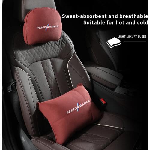 Car Neck Pillow Headrest Lumbar Support for BMW G30 E60 F30 F10 F20 E36 Seat Back Travel Rest Cushion Interior Accessories