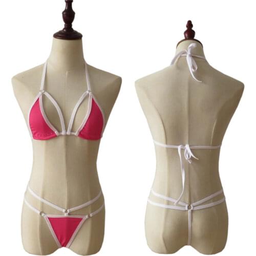 Bikini 2019 Sexy Sling Hollow Lotion Thong Japanese girl Beach Sunbathing spa swimwear women swimsuit biquini bikinis monokini