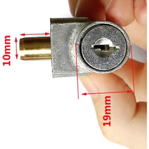 Ignition Lock Battery Safety Pack Box Lock + 2 key For Motorcycle Electric Bike Scooter E-bike