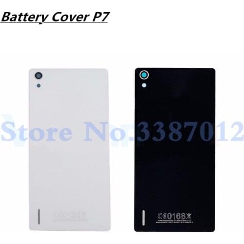 5.0'' Back Housing Case Battery Door Glass Rear Cover Panel For HuaWei Ascend P7 With Adhesive Stickers And logo