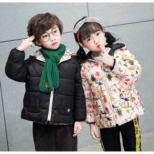 Children Jacket Outerwear Boy and Girl Fashion Warm Down Hooded Coat Teenage Parkas Kids Winter Jacket Coat Toddler Clothes 2-7Y