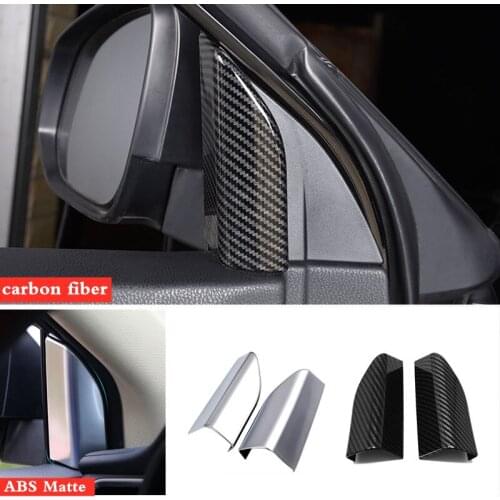 For Toyota Highlander Kluger 2014 2015 2016 17 18 19 2020 ABS Plastic interior Front column A-pillar frame panel Cover Trim 2pcs