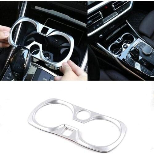 Car Interior Central Water Cup Holder Frame Trim for BMW G20 G28 2019