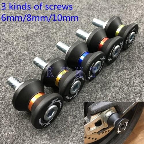 Swingarm Spools Slider For Honda CBR 600 954 1000 RR CB650F For Suzuki GSXR GSXS 600 750 1000 For KYMCO For YAMAHA Stands Screws