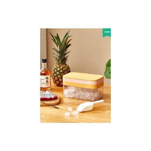 Kitchen Accessories Ice Cube Maker Silicone Mold Tray Household Quick-freezer Storage Box With Lid