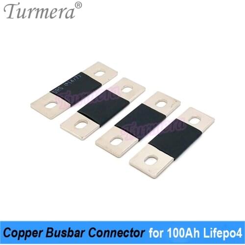 Turmera Copper BusBars Connector 300A for 3.2V 100Ah Lifepo4 Battery for 12V Solar Energy System Uninterrupted Power Supply Use