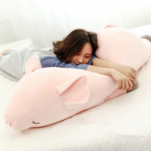 Cute 30-60cm Large Size Pink Pig Plush Toys Soft Kids Sleeping Back Cushion Cartoon Animal stuffed Pillow Dolls Plushie Gifts