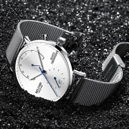 UTHAI MC01 Mens Watch Waterproof Luminous Quartz Watch Leather Business Trend watch men clocks