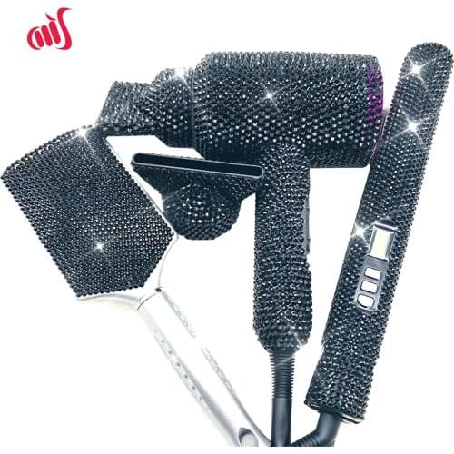 Crystal Blow Dryer Hair Straighteners Curling Wands Massage Brush Hot Tools Vendors