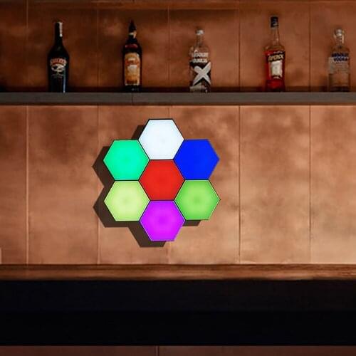 Nordic LED Night Lights For Hotel Home Decoration, Human Body Induction Touch Honeycomb Quantum Bedroom Bedside Night Light