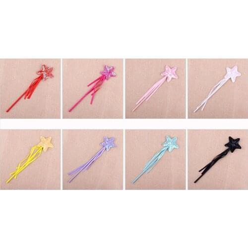 Halloween Childrens Day Sequins Magic Wand Pentagram Masquerade Handcuffs Angel Stick Magic Wand Star Fairy Stick praty gift