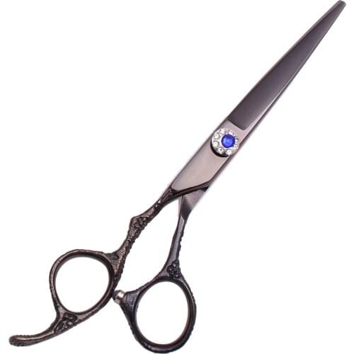 Barber Hair Cutting Scissors Left Hand 5.5" Japanese 440C Customize Logo 8002# Thinning Shears Hair Scissors Beauty Barber Shop