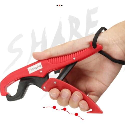 Fishing Gripper Fishing Scale with No-Puncture Lip Gripper. Fish Grip Lip Clamp Grabber Lightweight ABS Frame, Non-Slip Handle