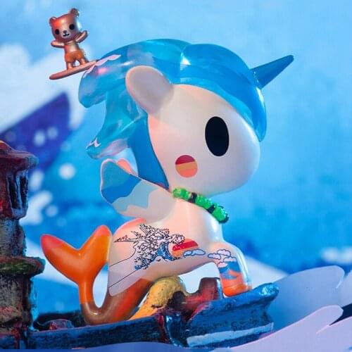 Tokidoki Blind Box Toys Cute Unicorn Mermaid Series 6 Anime Figure Random Surprise PVC Model Gift Decoration Birthday 8Pcs/Set