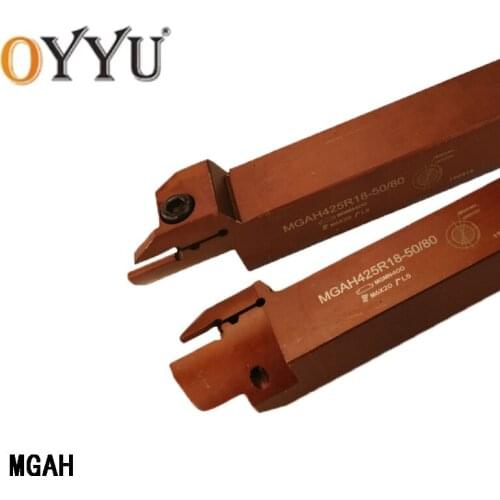 High Strength Spring Steel MGAH325R13 MGAH MGAH425R18 MGAH525R30 30/50 Face Grooving External Lathe Cutter Right Knife Bar 1PCS