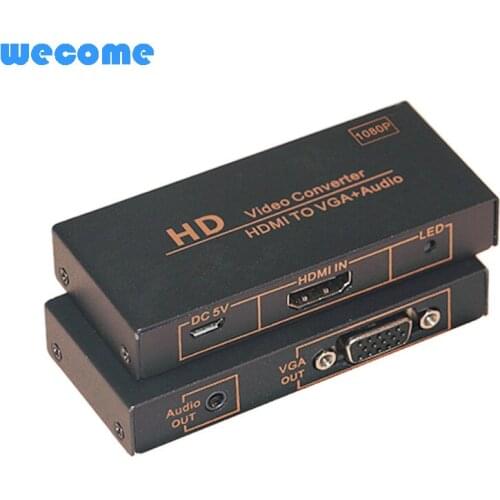 WECOM HDMI TO VGA+Audio Video Converter switcher switch,HDMI TO VGA Audio Video