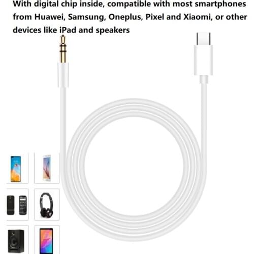 1Meter 3ft Type-C To 3.5mm AUX AUDIO CAR LINE OUT CABLE