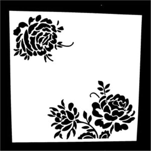 1PC Chrysanthemums Shape Reusable Stencil Airbrush Painting Art DIY Home Decor Scrapbooking Album Craft