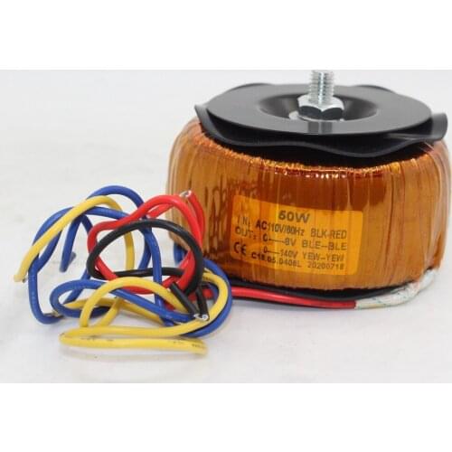 140V-0 8V-0 Toroidal Transformer 50W Tube Amplifier Transformer Dia80mm