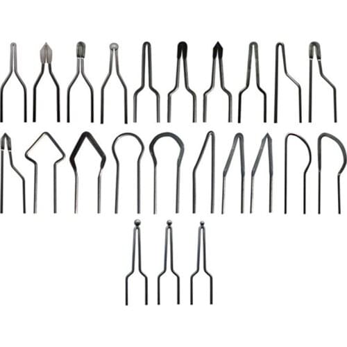 23pcs 1mm High impedance Pyrography Wire Tips Nibs Set for 30-50W Adjustable Wood Burning Machine Pyrography Machine