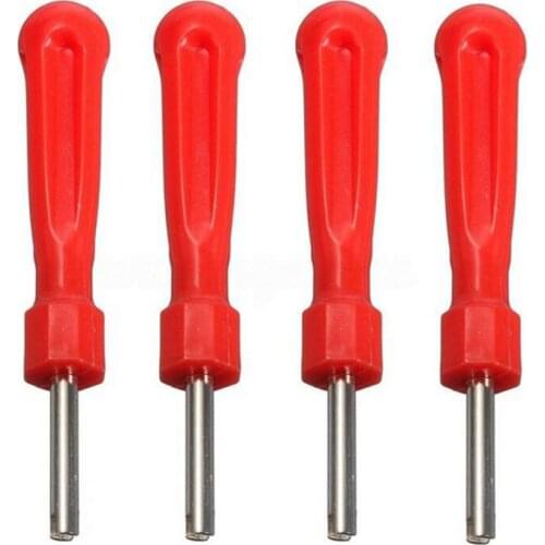 4 pcs Tyre Valve Core Remover Removal Tire Repair Tool Screw Driver