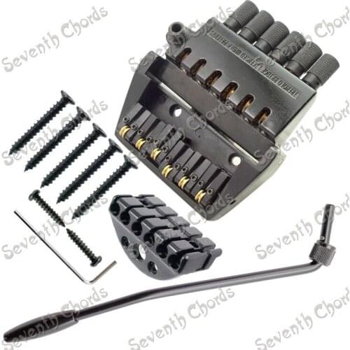 6 String Headless Guitar Bridge Tailpiece With Roller Saddle (WTQQ-GT-ZL002) Guitar Parts & accessories