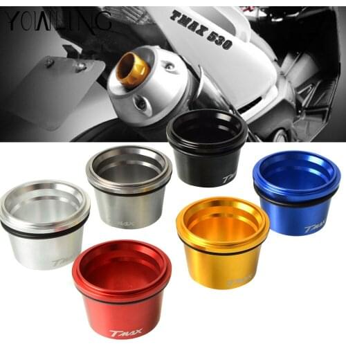 YOWLING Motorcycle accessories CNC Aluminum Exhaust Tip Cover For Yamaha T-max 530 T MAX TMAX 530 2012-2017 Tmax500