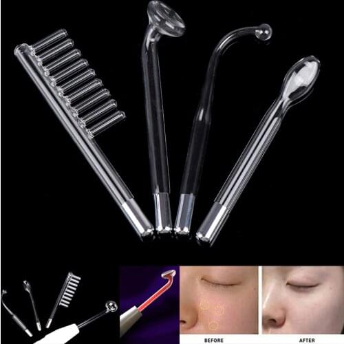 4Styles High Frequency Facial Machine Electrode Wand Electrotherapy Glass Tube Acne Spot Wrinkles Remover Beauty Therapy Puffy