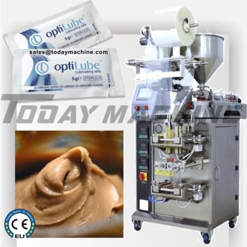 Automatic vertical small liquid paste shampoo filling packaging machine