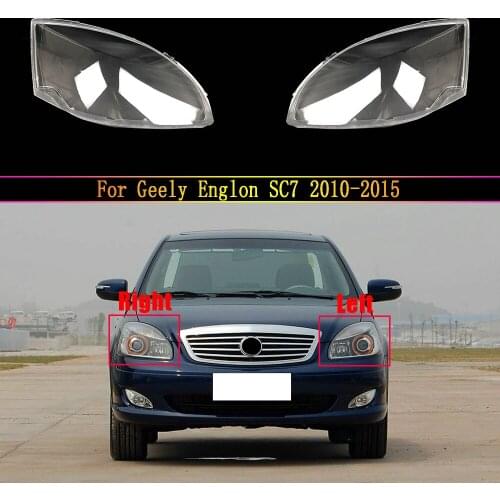Car Front Lampshade Headlight Shell Cover For Geely Englon SC7 2010 2011 2012 2013 2014 2015 Auto Glass Lens Case