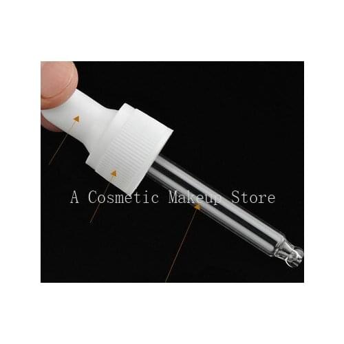 Black White Screw Press Dropper Cover Cap with glass pipette for 5ml 10ml 15ml 20ml 30ml 50ml 100ml essential oil bottle