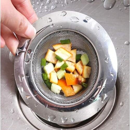 Sink Filter Stainless Steel Kitchen Sink Filter Shower Drain Hole Filters Bathroom Floor Drain Cover Home Hair Catcher Stopper