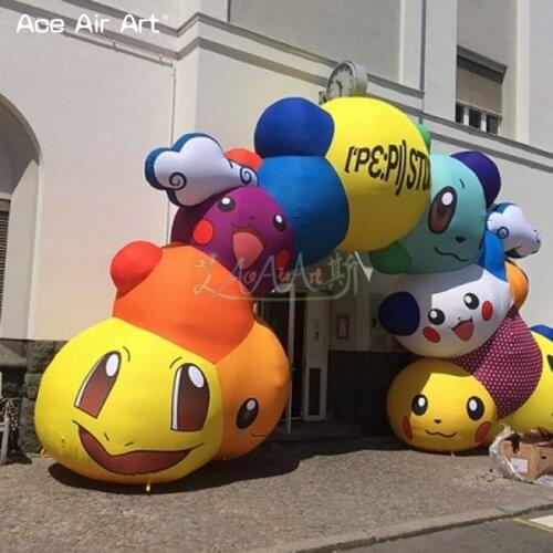 Idea outdoor cat arch inflatable archway,cartoon model welcome entrance gate for children party