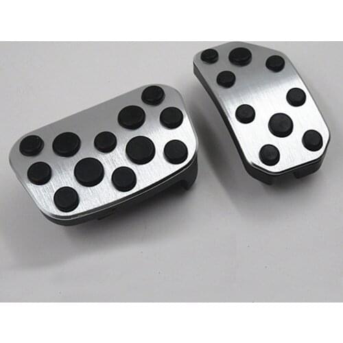 Made of Aluminum alloy Car Brake Accelerator Pedal Foot Rest Pedals Covers For Toyota Alphard 2010-2014 Previa 2002-2014