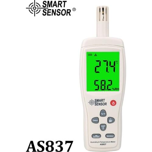 AS837 Humidity Temperature Meter digital hygrometer humidity meter gauge temperature humidity sensor -10~50C 5%~98