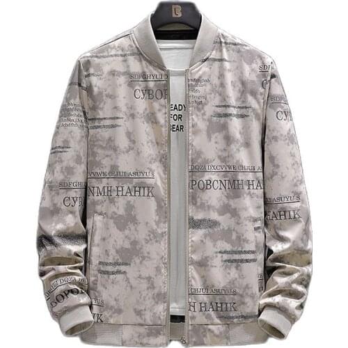 Large size Spring Autumn Mens Bomber Jackets Mens Outwear Windbreaker Coats Male Casual Slim Fit Baseball Uniform Jackets