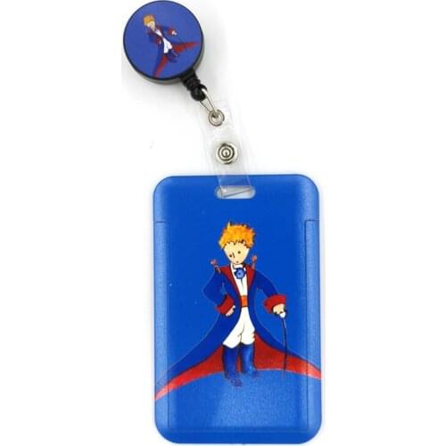 Little prince Cute Credit Card Cover Lanyard Bags Retractable Badge Reel Student Nurse Exhibition Enfermera Name Clips Card