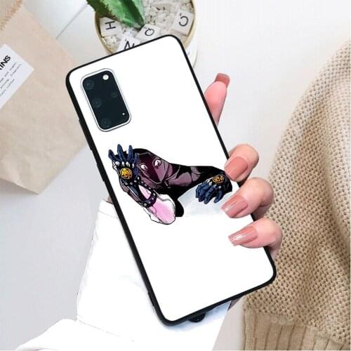 Jojos Bizarre Adventure Killer Queen pattern soft TPU border phone case for Samsung Galaxy S Galaxy A and Note case
