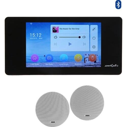 Blue tooth In Wall Amplifier Player Multi Room Smart Home Ceiling Speaker System Stereo Wall Amplifier with Ceiling Speaker