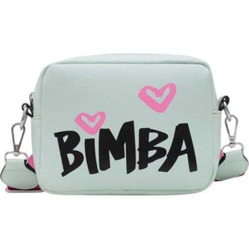 2021 New Style BIMBA Summer PU Box Shaped Crossbody Bags for Women Single Shoulder Strap Women Chest Bags Dropshipping