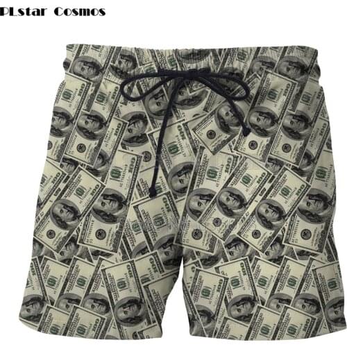 PLstar Cosmos Drop shipping 2018 summer New style Mens Womens Shorts character Franklin Print 3d Casual Cool shorts SKK16