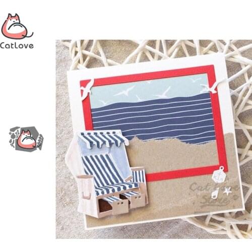 Beach Chair Metal Cutting Dies Scrapbooking Stencil Die Cuts Card Making DIY Decorative Craft Embossing New Dies For 2019
