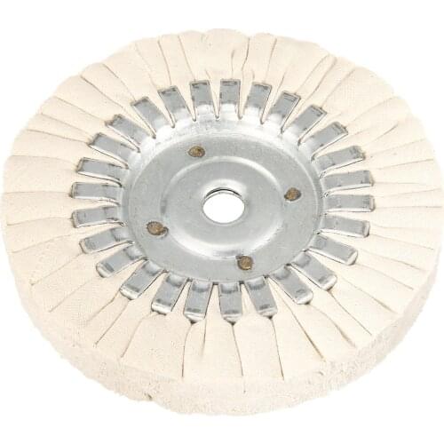 6 Inch Cotton Airway Polishing Buffing Grinding Wheel Arbor Polisher Disc Pad 25mm Thickness Abrasive Polishing Tool