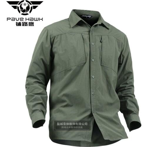 Army green military tactical military enthusiasts summer outdoor sports shirt long sleeve shirt men fighting