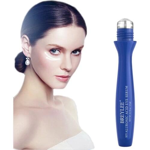 Roll Ball Design Massage Eye Serum 15g Hyaluronic Acid Keep Moisturizing Relax Eye Area Skin Fade Dark Circle Eye Essence