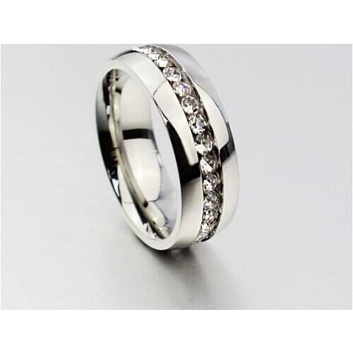 Geometric Design Women Fashion Wedding Ring Rose Gold Ring Titanium Steel Rings For Women Summer Engagement Jewelry