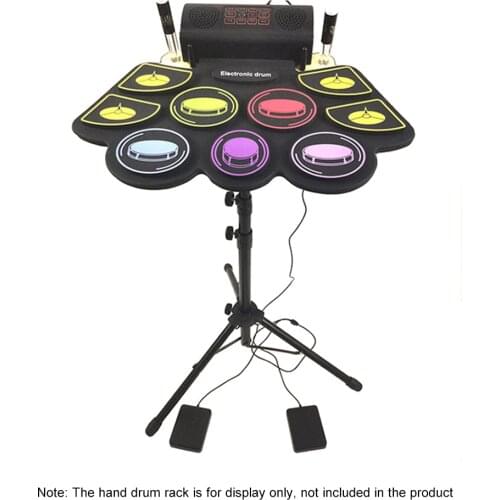 Folding portable silicone hand roll electronic drum game percussion instrument children beginners practicing electronic drum
