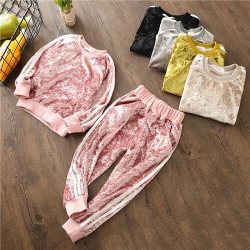 2020 Baby Boys Clothing Sets Kids Girls Tracksuits Sport Suit fleece jacket Spring Autumn Clothes Children Casual Set