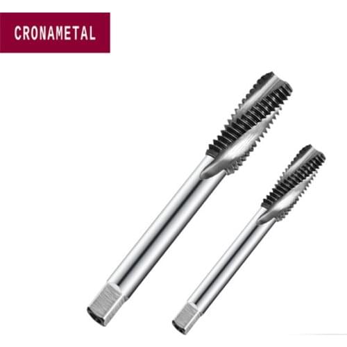 CRONAMETAL Solid carbide tap Spiral Flute taps M1 M2 M2.5 M3 M3.5 M4 M5 M6 M8 M10 M12 M14 M16 M18 M20 screw machine tap