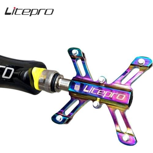 Litepro Bicycle Quick Release Pedal Aluminum Alloy Bearing Pedal Folding Bike Mountain Bike Bicycle Pedal Accessories